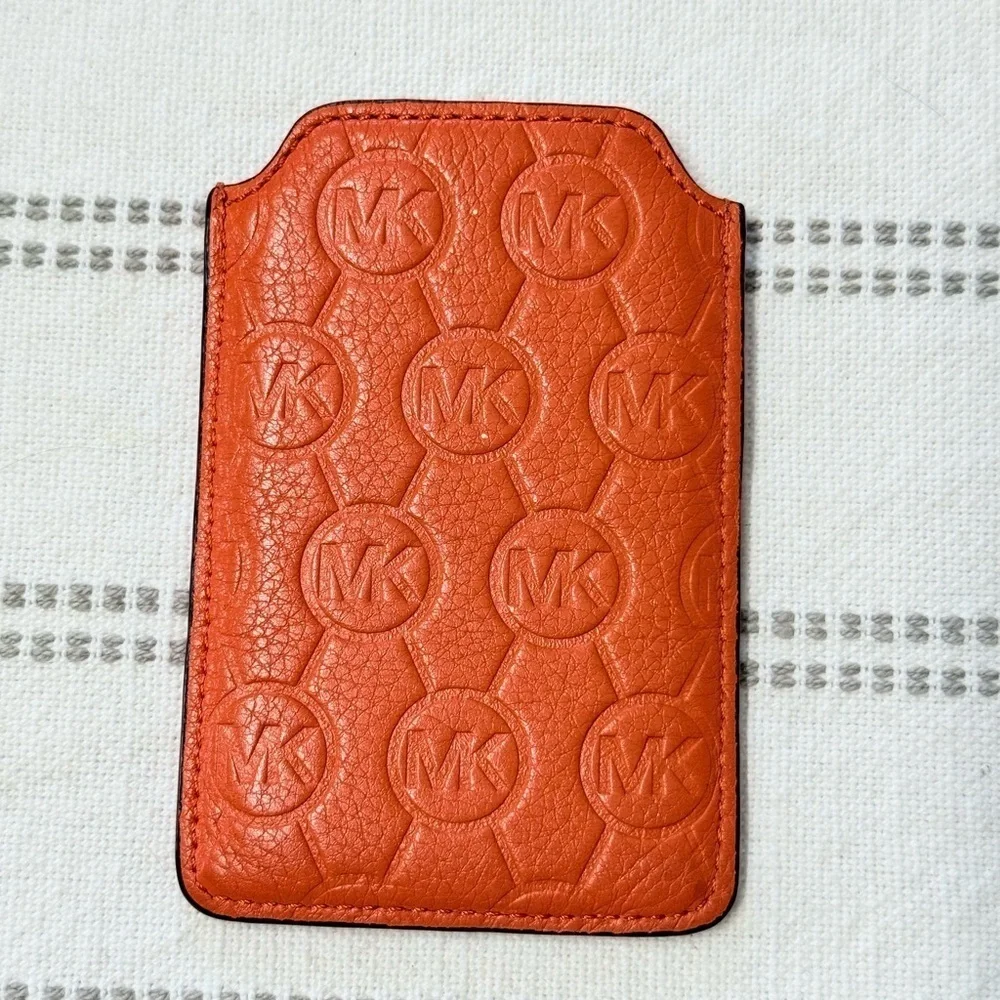 Michael Kors Leather Orange Sleeve